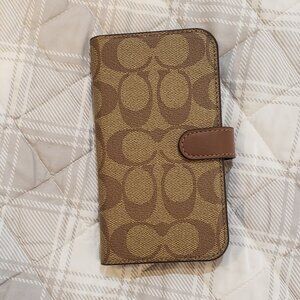 Coach iphone folio case